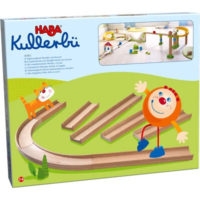Kullerbu Wooden Ball Track Straight and Curves Track - Image 1 of 3
