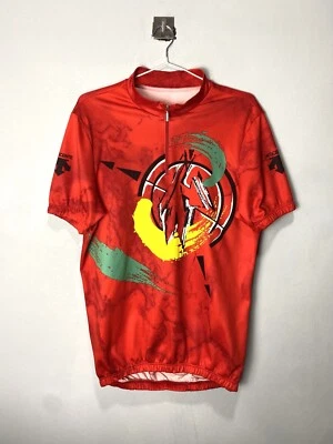Camiseta deportiva de ciclismo Descente vintage T Shier Luxury Hype roja talla L Foto 1 de 4