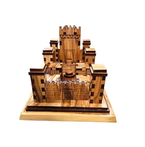 Réplica del Templo Sagrado de Madera de Olivo - El Templo de Jerusalén 21 Cm de Longitud - Imagen 1 de 2