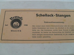 Schellack Stange Birne Reparatur Möbel Laminat Parkett Oldtimer Gitarre Klavier - Bild 1 von 2