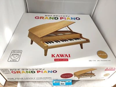 KAWAI Mini grand piano 32 key natural musical instrument real toy wooden 1144 N2 - Image 1 of 4