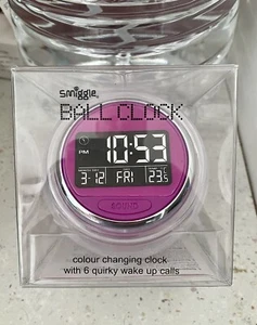 Smiggles Ball Clock ~ Colour Changing Clock - 6 Quirky Wake Up Calls - Picture 1 of 2
