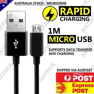 Micro USB Charger Cable for Samsung Galaxy S7 Edge S6 S5 S4 Tab3 Sony HTC LG - Picture 1 of 3