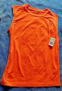 Reebok Sleeveless Shirt Hot Orange junior size Med New with Tags - Picture 1 of 5