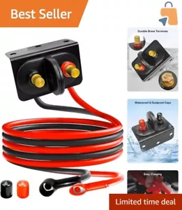 Heavy Duty Battery Jump Post Kit with Copper Cables for UTV, ATV, Truck and RV - Picture 1 of 8