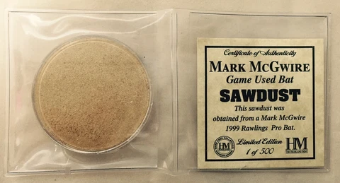 Mark McGwire Game Used Bat Sawdust by Highland Mint Limited Edition of 500 Cover
