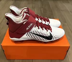Size 13.5 Nike Alpha Menace Pro 2 Alabama Football Cleats BV3945-106 New In Box - Picture 1 of 5