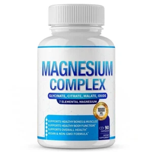 Magnesium Complex 7 Elementar Magnesium Supplement 1000mg - Magnesiumglycinat - Bild 1 von 16