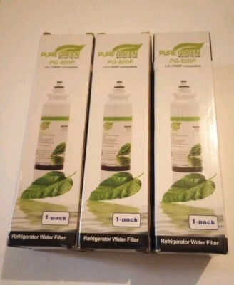 3 Pack Pure Green Water Filter PG-800P  Compatible  - Image 1 of 2