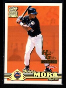 MELVIN MORA METS  RC  2000 PACIFIC PARAMOUNT #150 - HOLO GOLD /199