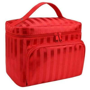 Large Professional Cosmetic Case Makeup Bag Storage Handle Organizer Travel Kit - Picture 1 of 17