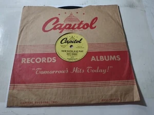 Boots Woodall - You're Waiting In My Place VG Promo 78 Capitol 2670 Record 1954 - Picture 1 of 4