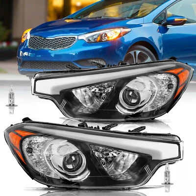 Галогенные фары в сборе для 2014 2015 2016 Kia Forte Koupe LX EX без светодиодов - Изображение 1 из 4
