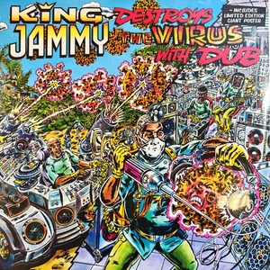 King Jammy King Jammy Destroys The Virus With Dub LP album vinyl record 2022 - Picture 1 of 11