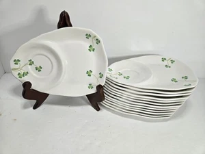 13 Nantucket Shamrock Tea and Snack Dish Elegant and Unique Design Shamrock - Picture 1 of 4