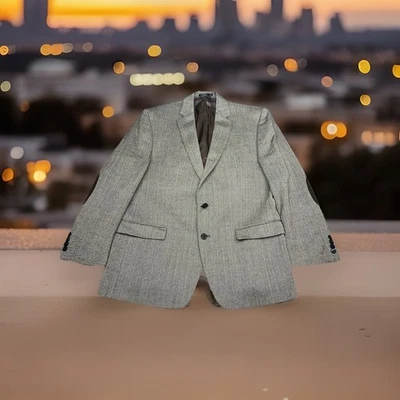 Traje Blazer Ralph Lauren Hombre Talla 42R 100% Lana Espiga Marrón Parche Codo  Foto 1 de 4