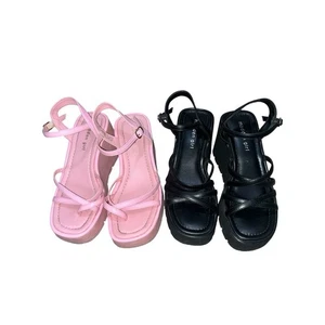 Sandalias Madden Girl talla 7 plataforma tacón grueso con tiras - Imagen 1 de 5