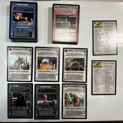 Star Wars CCG Theed Palace Near Complete Set NM 109/120 + 2 Checklist/Rules - Image 1 of 3