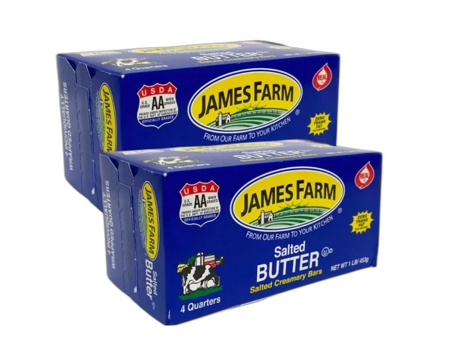 Mantequilla salada crema dulce James Farm - 1 lb (4 cuartos) = paquete de 2 Foto 1 de 1