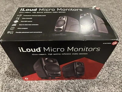 IK Multimedia iLoud Micro Compact Studio Monitors w/bluetooth and DSP (Pair) - Image 1 of 4