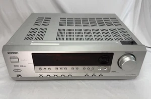 ONKYO TX-SR303 5.1-CHANNEL SILVER HOME THEATER RECEIVER | SILVER Turns On Works? - Picture 1 of 9