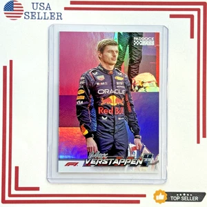 2024 Topps Paddock Pass Formula 1 F1 MAX VERSTAPPEN Rainbow Foilboard #1 /25 - Imagen 1 de 2