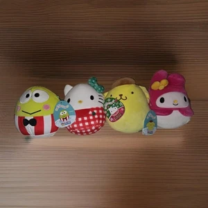 Sanrio Squishmallow Lot Of 4 - New W/ Tags Hello Kitty Keroppi Melodi Pompom 6.5 - Picture 1 of 6