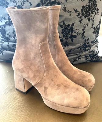Botines Anthropologie Silent D Otto Gamuza Taupe - Talla 41 EU Nuevos Con Caja Foto 1 de 4