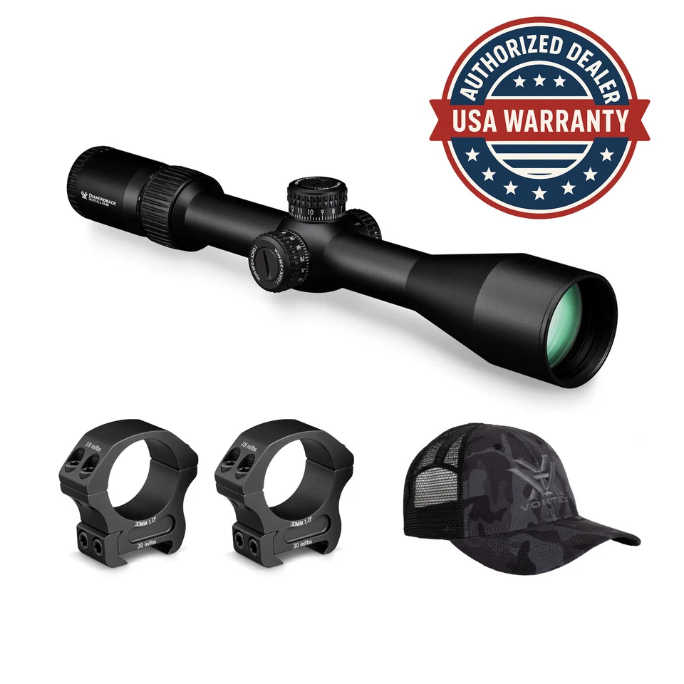 Vortex DBK-10028 6-24x50 Diamondback Tactical Riflescope (EBR-2C MOA Reticle)