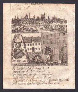 Escudo grabado Berlin Hiltbrand Kupferstich 1780 - Imagen 1 de 1