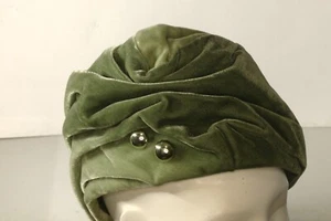 Vintage Bermona Modell 70er Waldgrün Fedora Hut Retro Edwardian Steampunk - Bild 1 von 5