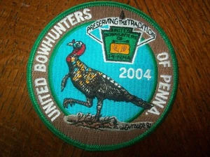 PARCHE GOBBLER 4" 2004 "PRESERVANDO LA TRADICIÓN" UNITED BOWHUNTERS 0F PENNA. - Imagen 1 de 2