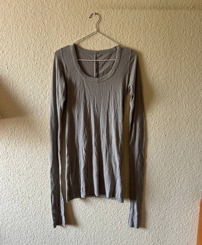 Rick Owens beige manica lunga