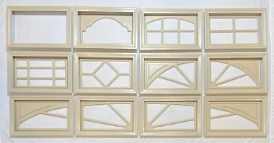 Wicker Tan Amarr Garage Door Window Kit Short Panel Frame Insert Glass Options - Image 1 of 4