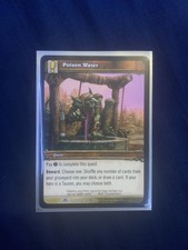 World Of Warcraft TCG - Poison Water - Dark Portal 305/319 Card w/ WOW Sleeve
