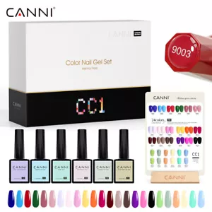 CANNI Hema Free Nail Gel Polish UV LED soak off Manicure Nail Gel Kit CC1 - Picture 1 of 48