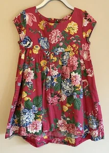 JOULES Girls Pretty Pink Cotton Floral Print Summer Dress Age 6 116cm - Picture 1 of 7