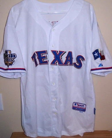 Josh Hamilton #32 Texas Rangers Majestic 2010 world series jersey size 54 Cover