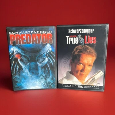 Arnold Schwarzenegger DVD Lot - 2 Movies - Predator & True Lies - Free Shipping - Image 1 of 4