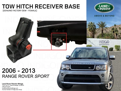 Receptor de enganche de remolque 2006-2013 Range Rover Sport Land Rover GENUINO OEM LR040248 Foto 1 de 4