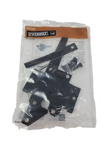 EVERBILT Black Post Latch Self-Latching Heavy Duty Gate Fence Steel Hardware Kit - Picture 1 of 8