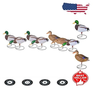 Paquete de 6 señuelos Mallard realistas de cuerpo completo con tecnología UVision para caza - Imagen 1 de 11