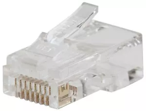 KLEIN TOOLS - RJ45 Pass Through Plugs, RJ45 Cat6, 10 Pack - Picture 1 of 7