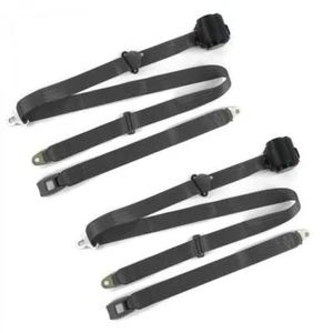 3 Point Standard Retractable Bucket Seat Belt Kit with 2 Belts for 1973-1987 ... - Picture 1 of 1