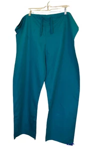 Crest Vtg Green Scrub Pants Sz XL St. Patrick’s Day AS IS - Picture 1 of 7
