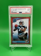 2018 Donruss Optic D.J. Moore Rated Rookie Red Parallel /99 PSA 9 #166