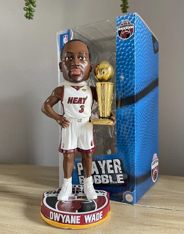 DWYANE WADE Miami Heat 2012 NBA Finals Champions Trophy Bobblehead NIB! Cover