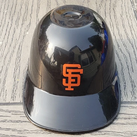 Vintage LAICH MLB Baseball Mini Ice Cream Helmet San Francisco Giants Black Cover