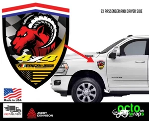 fit dodge ram 1500 2500 3500 side decal stickers accessories parts srt - Picture 1 of 4