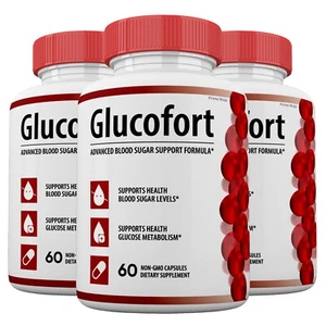 Glucofort Blood Sugar Support Capsules, Glucofort Advanced Formula (3 pack ) - Picture 1 of 4